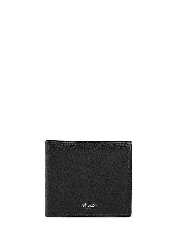 Pineider Grained Black Men's Leather Wallet - 1