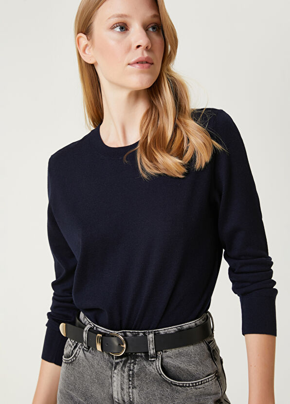 Beymen Club Lacivert Yün Kazak - 2