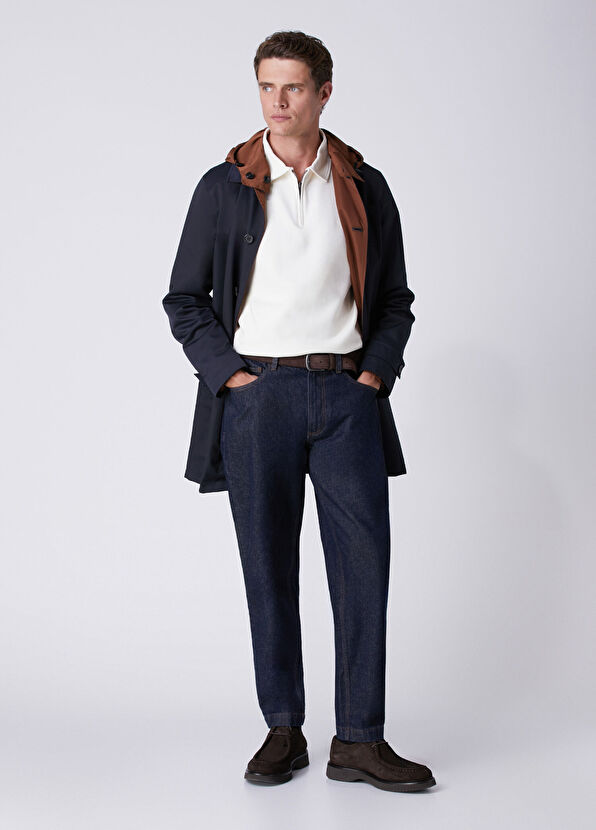 Beymen Club Kırık Beyaz Polo Yaka Interlock Sweatshirt - 3