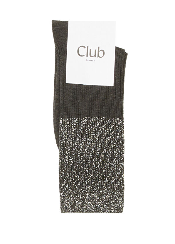 Beymen Club Antrasit Kadın Simli Çorap - 1