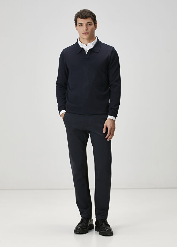 Beymen Club Lacivert Polo Yaka Triko - 3