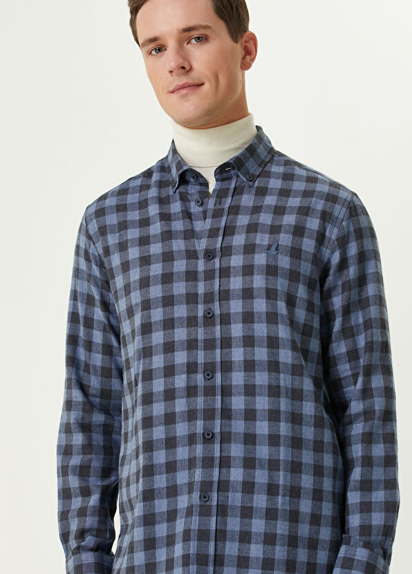 Beymen Club Comfort Fit Dark Blue Shirt - 2