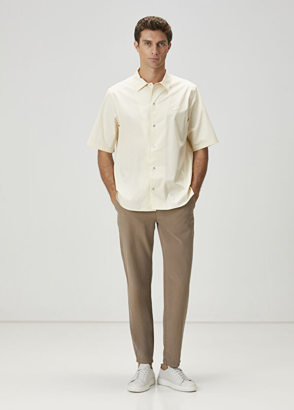 Beymen Club Krem Kısa Kollu Gömlek - 2