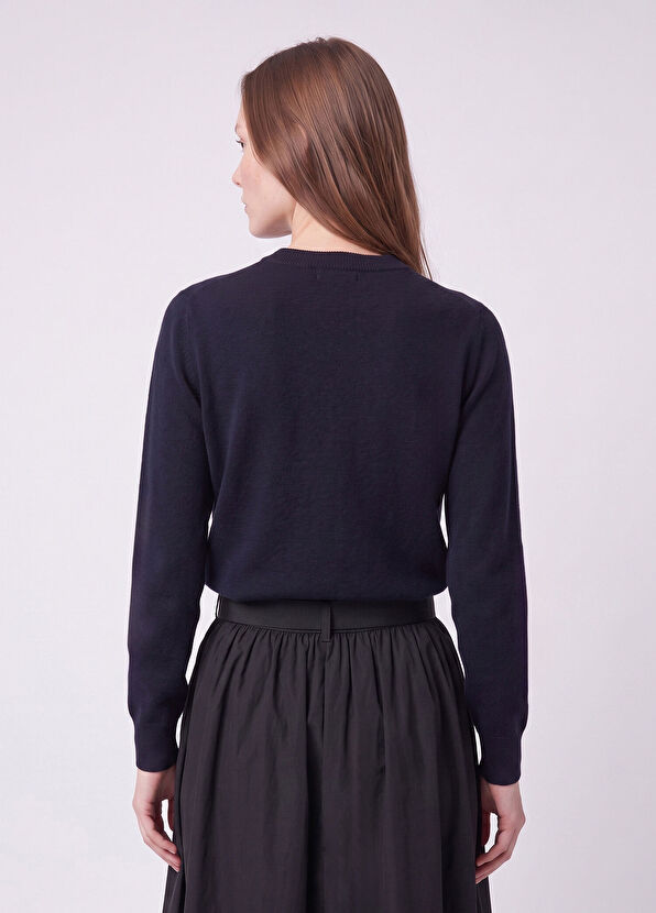 Beymen Club Navy Blue Cashmere Sweater - 4