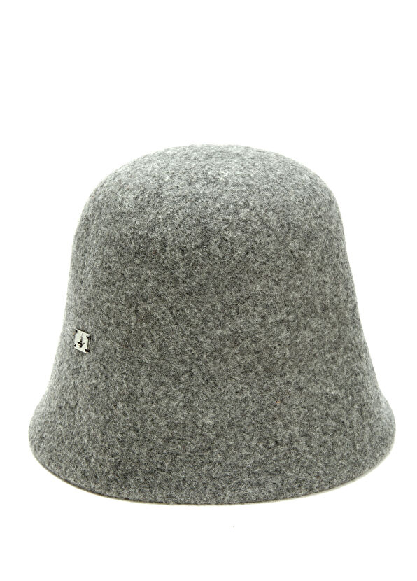 Beymen Club Grey Women's Wool Bucket Hat - 1