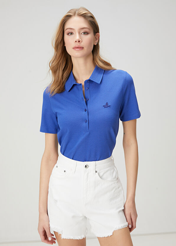 Beymen Club Cobalt Polo Collar T-Shirt - 4