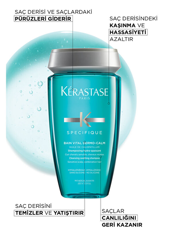 Kerastase Spesifique Bain Vital Dermo Calm Normal ve Karma Saçlar İçin Yatıştırıcı Şampuan 250 ml - 3