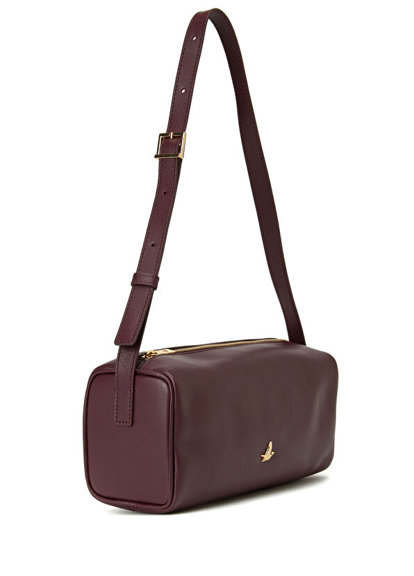 Beymen Club Burgundy Women's Leather Bag - 2