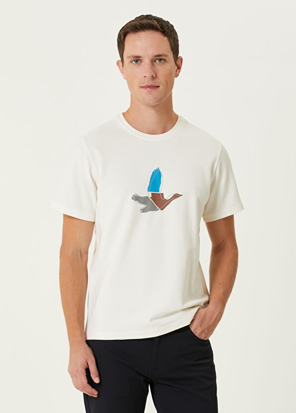 Beymen Club Beyaz Logo Nakış Detaylı T-shirt - 1