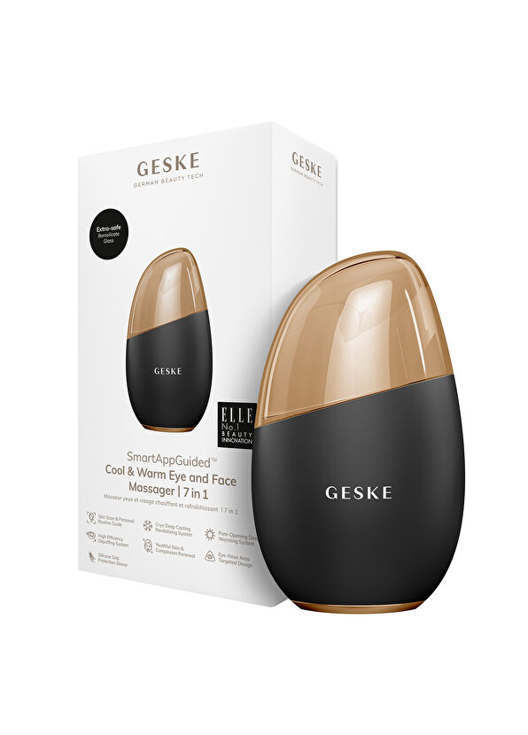 Geske Cool & Warm Eye and Face Massager Siyah 7'si 1 Arada Serin ve Sıcak Göz ve Yüz Masaj Aleti  - 4