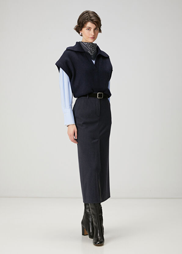 Beymen Club Navy Blue Polo Sweater - 2