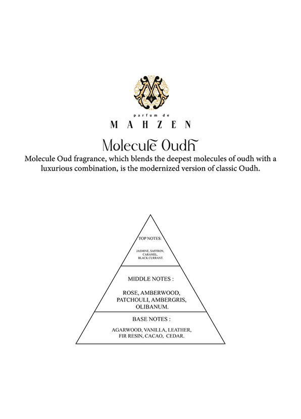 Parfum de Mahzen Molecule Oudh Extraıt De 100 ml Unısex Parfüm - 3