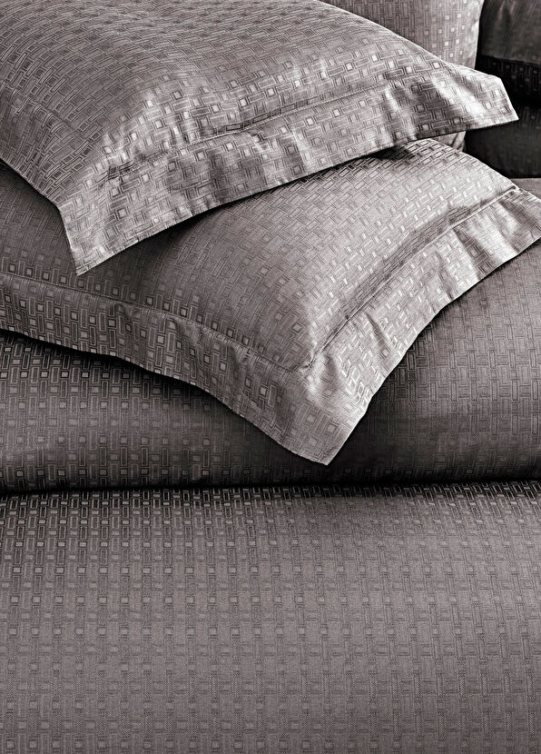 Valeron Cole Antrasit Pamuklu Jakar King Size Nevresim Takımı 240 x 220 cm - 4