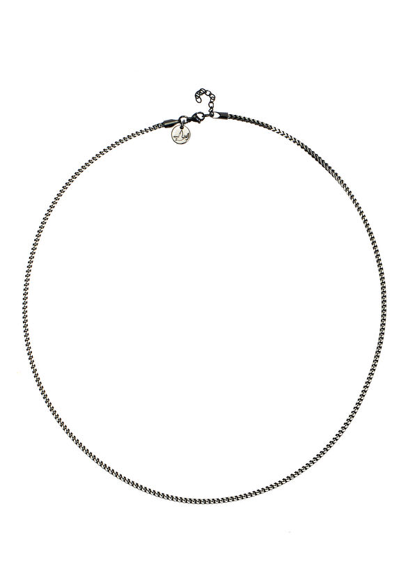 Beymen Club Siyah Çelik Zincir Erkek Kolye - 1