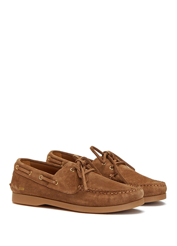 Golden Goose Cruise Açık Kahverengi Unisex Süet Loafer - 2