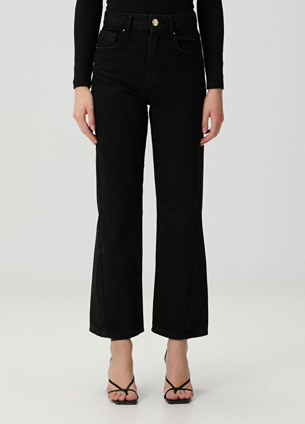 Beymen Collection Siyah Flare Jean Pantolon - 2