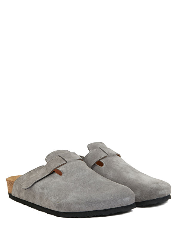 Beymen Club Gri Erkek Süet Terlik - 2