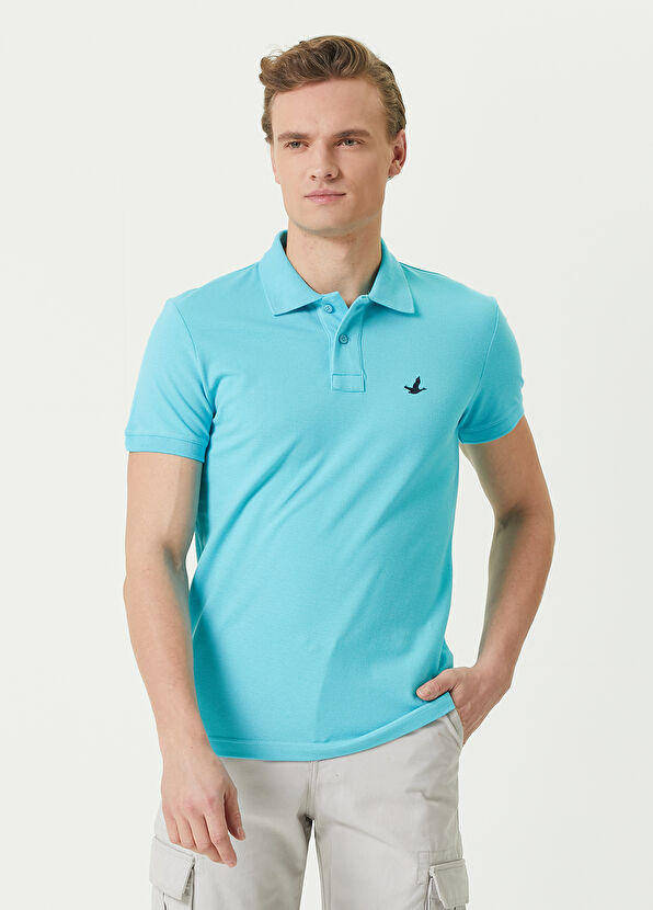 Beymen Club Slim Fit Turkuaz Polo Yaka T-shirt - 1