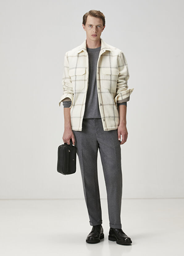 Beymen Club Grey Melange Basic Wool Sweater - 2