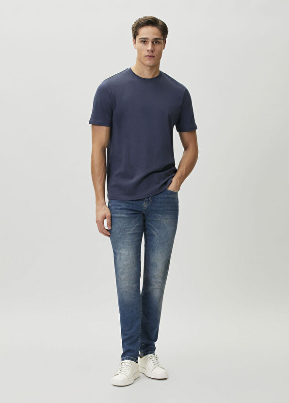 Beymen Club Lacivert İnterlok T-shirt - 3