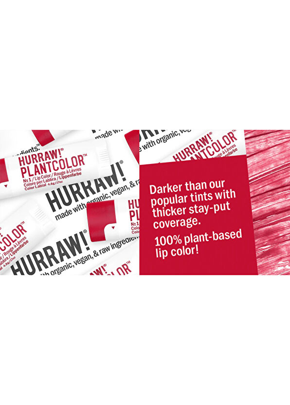 Hurraw No1 Vegan Plantcolor Lip Color Dudak Renklendirici - 2