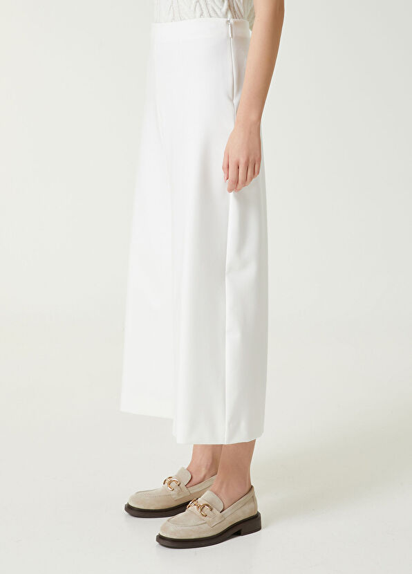 Beymen Club White Wide-Leg Trousers - 2