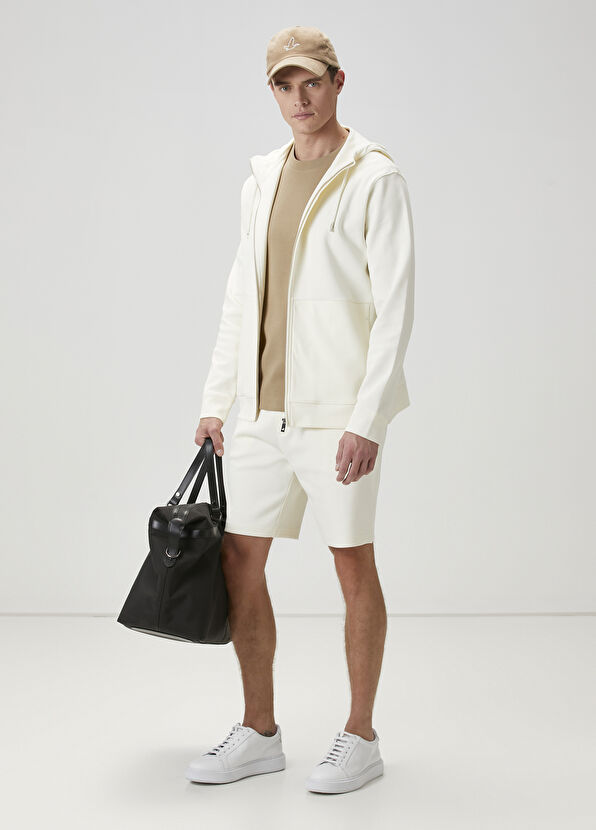 Beymen Club Krem Kapüşonlu Sweatshirt - 3