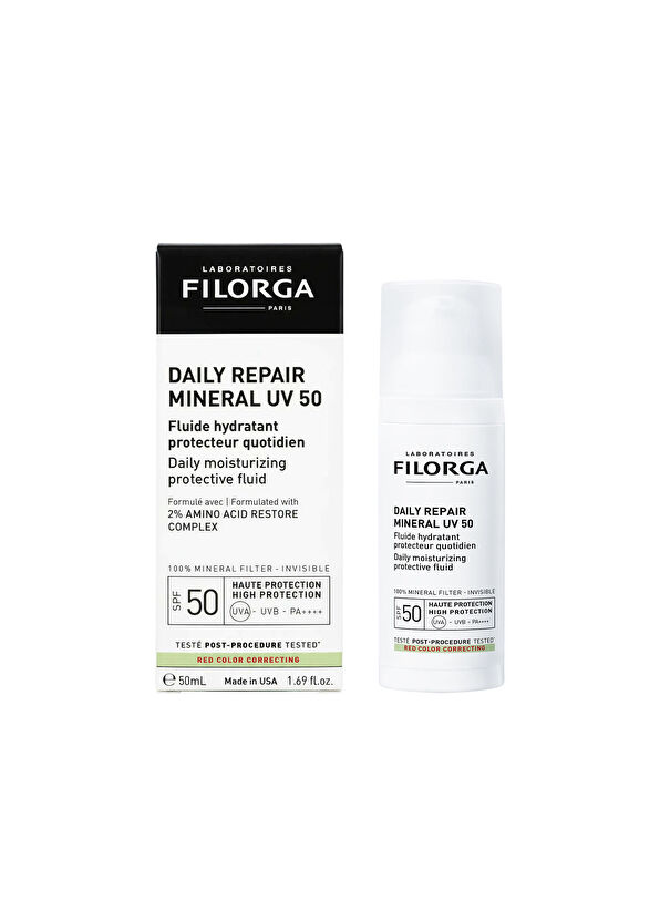 Filorga Daily Repair Fluid Mineral SPF50 Kızarıklık Karşıtı Yüksek Güneş Korumalı Nemlendirici Krem 50 ml - 2