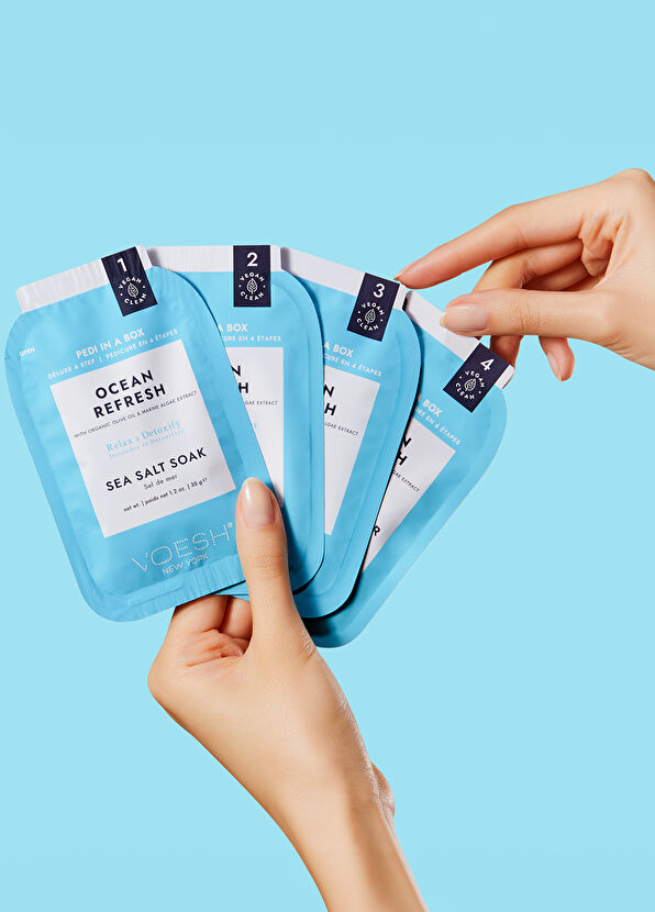 Voesh New York Pedi In A Box Deluxe Okyanus Refresh 4 Adımlı Pedikür Seti - 3
