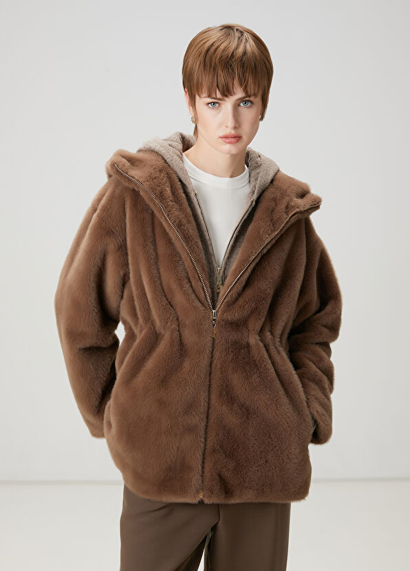 Beymen Club Vizon Kapüşonlu Mont - 1