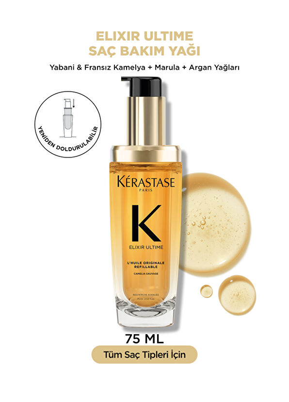 Kerastase Elixir Ultime L'Huile Originale Parlaklık Veren Saç Yağı 75 ml - 2