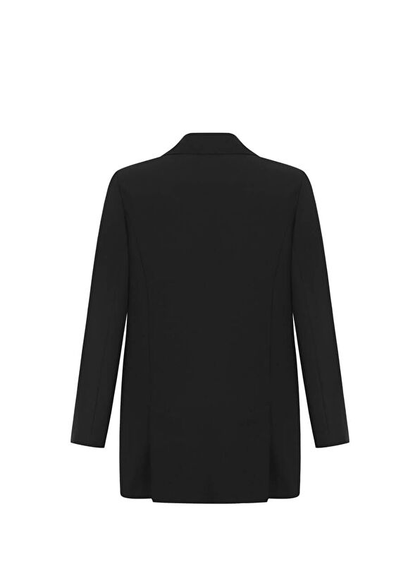 Feel The Lotus Sacred Lotus Siyah Kadın Blazer Ceket - 2