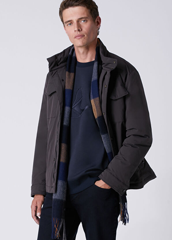 Beymen Club Brown Khaki Hooded Coat - 4