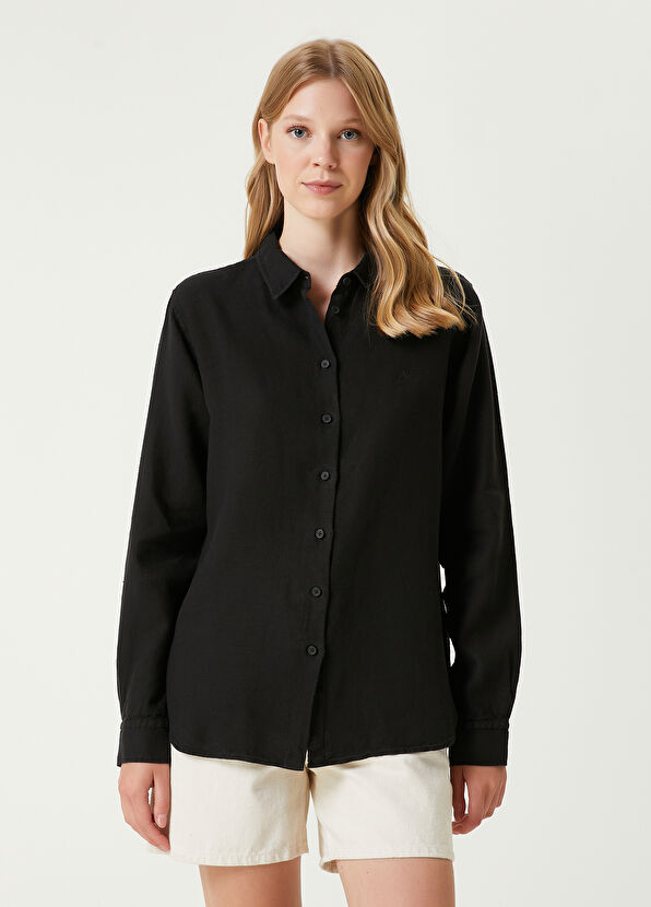 Beymen Club Siyah Keten Gömlek - 1