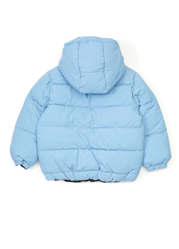 Marc Jacobs Mavi Siyah Kapüşonlu Erkek Çocuk Mont - 2