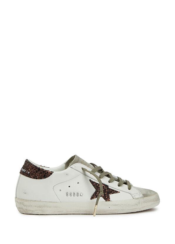 Golden Goose Super Star White Women's Leather Sneakers - 1