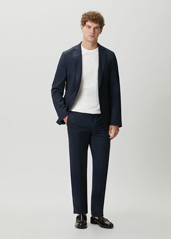 Beymen Club Navy Blue Classic Fine Wool Suit - 1