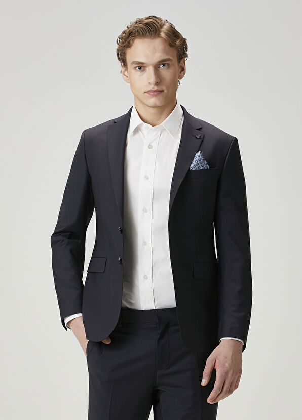 Beymen Club Drop 6 Lacivert Yün Karışımlı Takım Elbise - 4