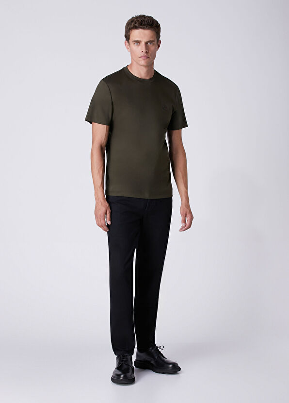Beymen Club Regular Fit Khaki Interlock Basic T-Shirt - 3