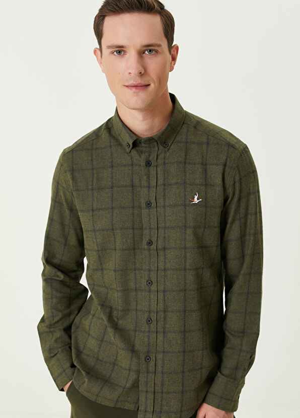 Beymen Club Comfort Fit Haki Gömlek - 2