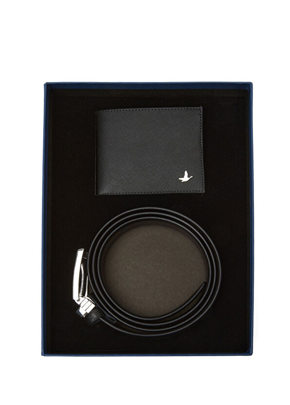 Beymen Club Siyah Erkek Deri Aksesuar Set - 2