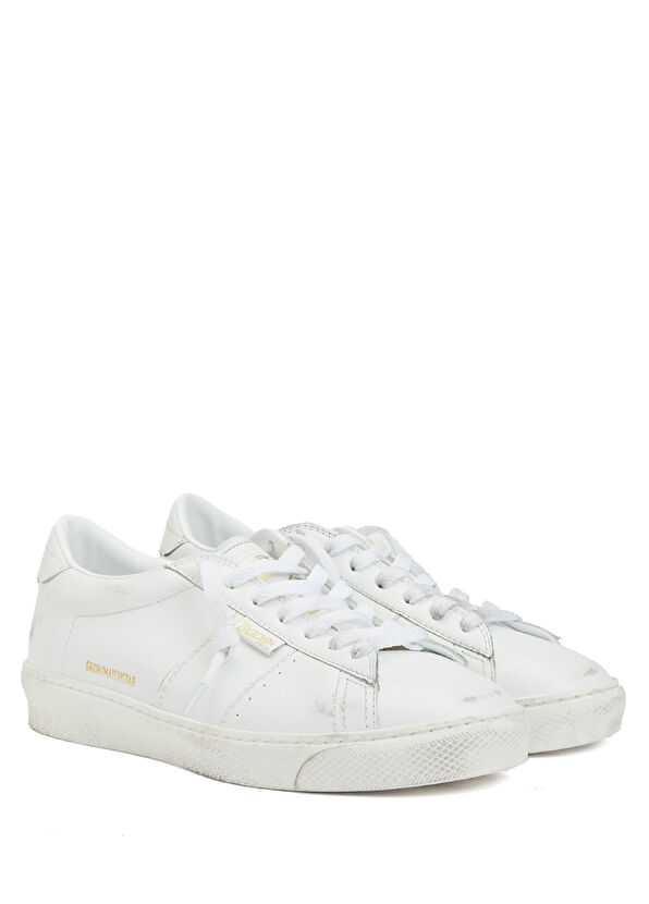 Golden Goose Matchstar Beyaz Kadın Deri Sneaker - 2