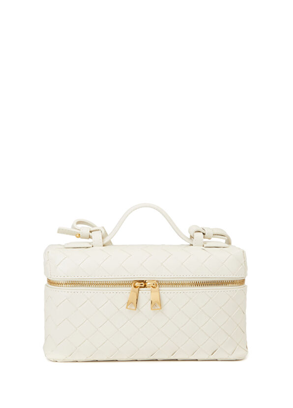 Bang Bang Vanity Gold Krem Kadın Deri Çanta - Görsel 2