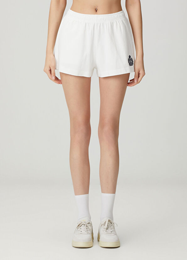 Sporty & Rich H&W Crest Beyaz Şort - 2