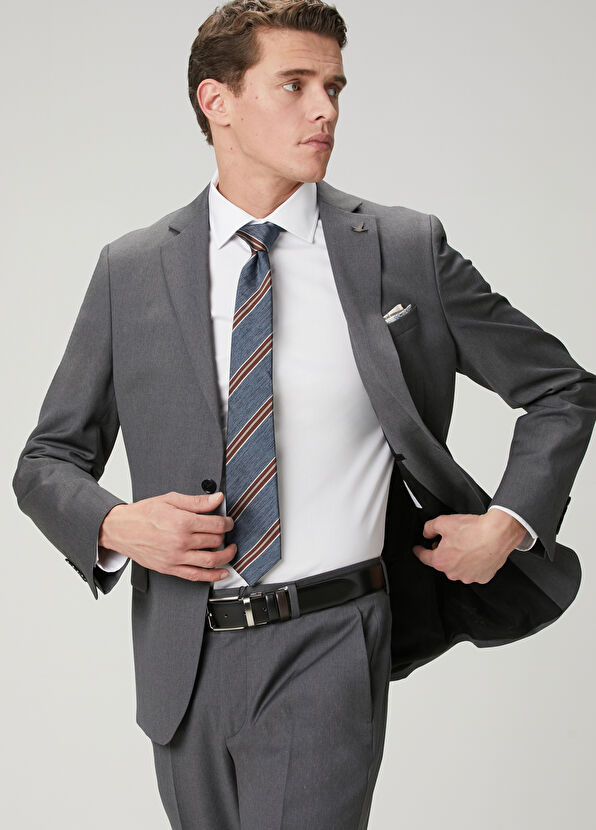 Beymen Club Antrasit Yün Takım Elbise - 4