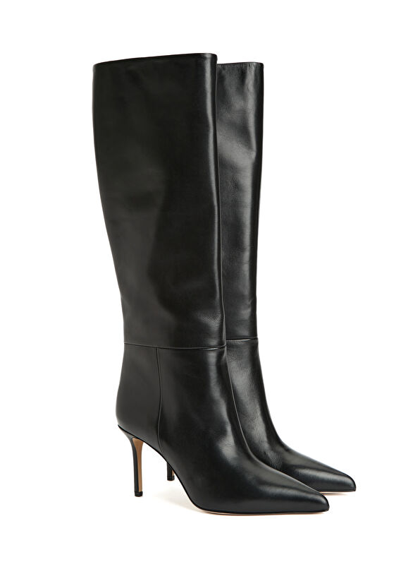 Beymen Club Siyah Kadın Deri Çizme - 2