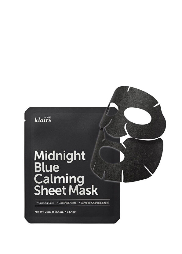 Klairs Midnight Blue Calming Sheet Mask - Soothing Calming Moisture Mask 25ml - 1