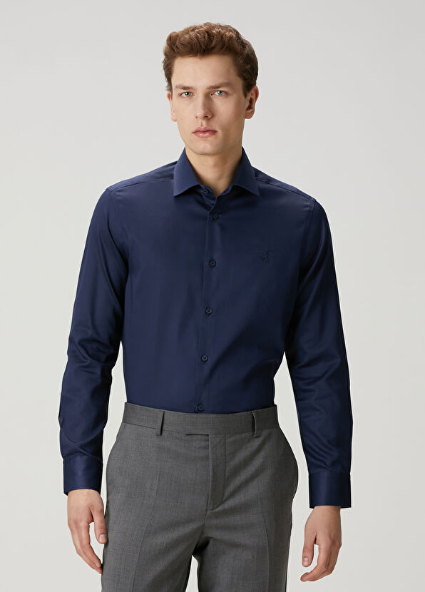 Beymen Club Comfort Fit Navy Blue Shirt - 1