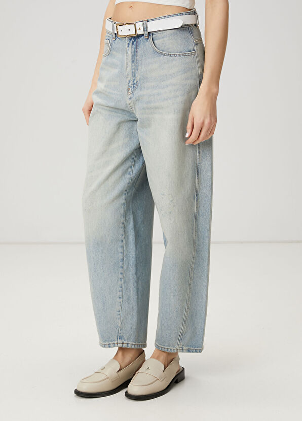 Beymen Club Mavi Oversize Jean Pantolon - 3