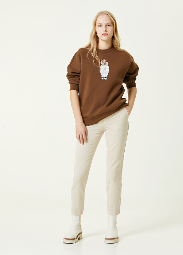 Beymen Club Bej Normal Bel Dar Paça Pantolon - 1